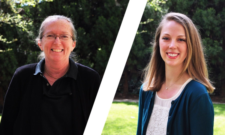 Georgene Geary and Laura Mast, winners of NSF Graduate Research Fellowships
