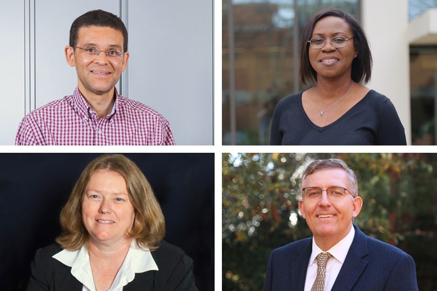 Glaucio Paulino, Adjo Amekudzi-Kennedy, Susan Burns and Donald Webster have been named four of the most-effective teachers at Georgia Tech, according to end-of-course surveys of their students.
